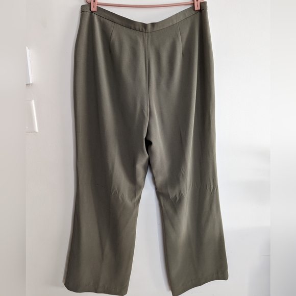 Addition Elle Green/Kaki Wideleg Pant - Picture 3 of 4